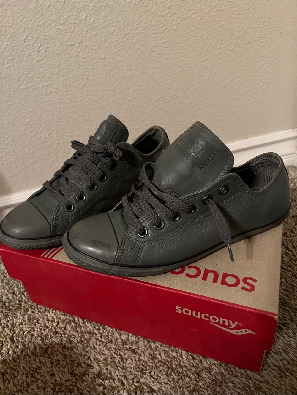 Converse All Star All Grey Low Cut Sneakers Size 6M 8W